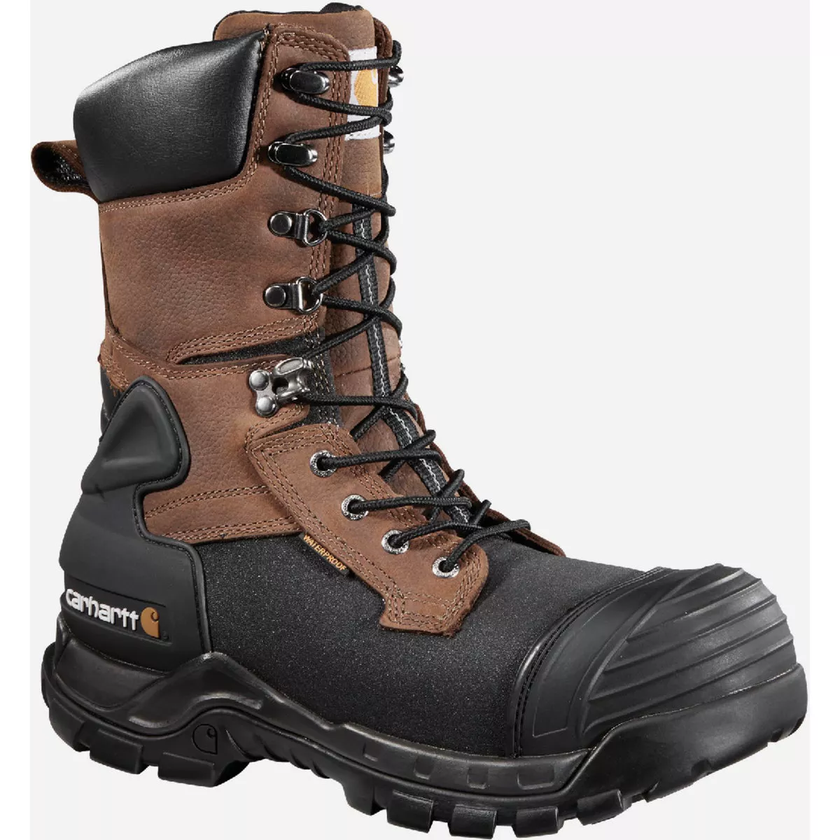 Carhartt Yukon Men's Coffee 10 In. Waterproof Insulated Composite Toe PAC Boot, Size 9