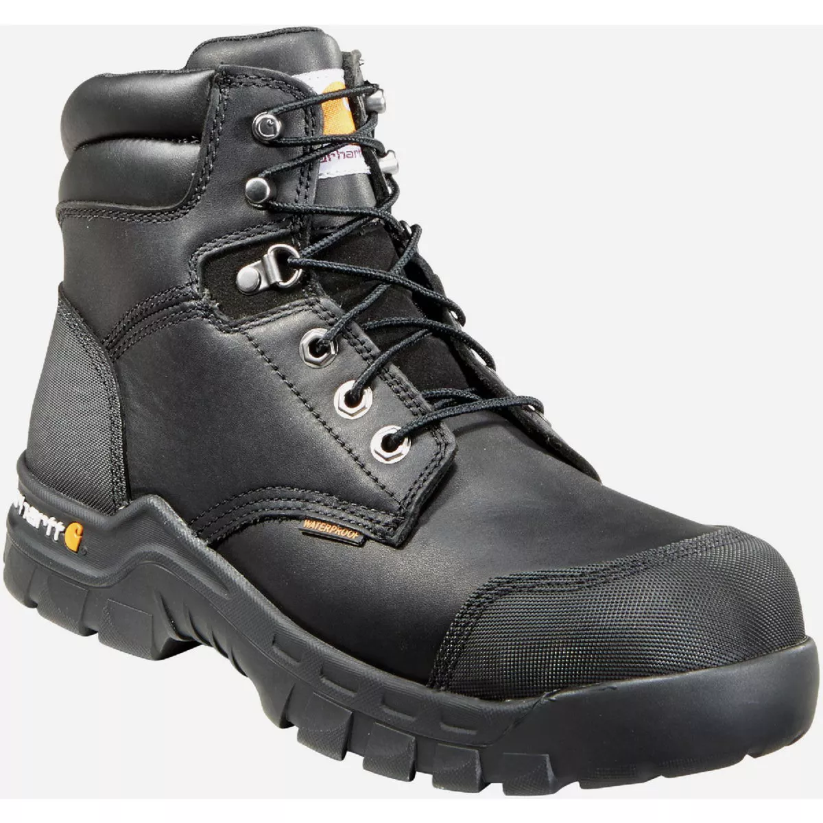 Carhartt Rugged Flex Men's Black 6 In. Waterproof Composite Toe Boot, Size 14M-