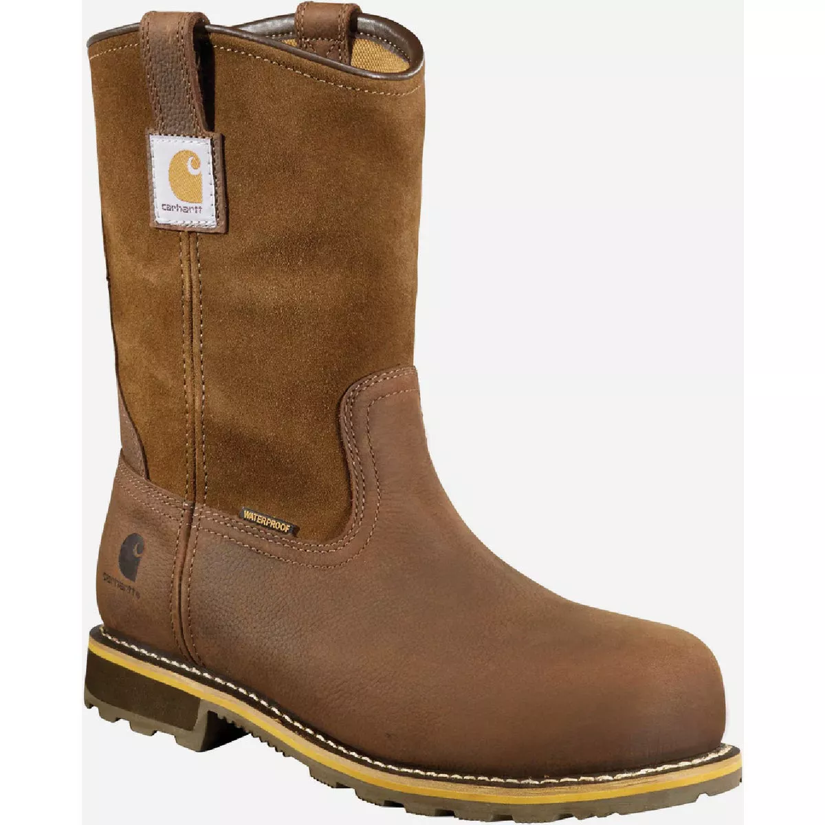 Carhartt Men's Dark Brown Oil Tanned 10 In. Traditional Welt Waterproof Wellington Boot, Size 10.5M