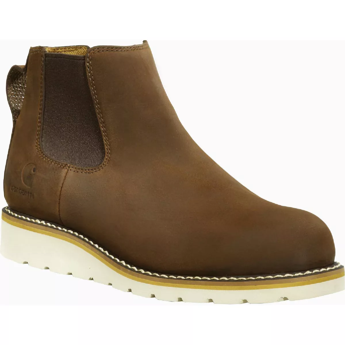 Carhartt Men's Brown Oil Tanned Chelsea Wedge Boot, Size 10.5M