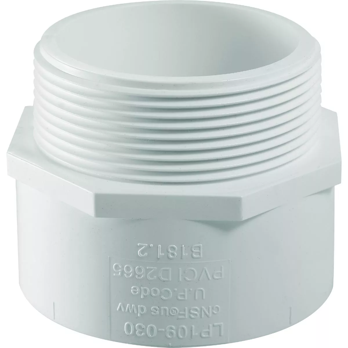 Lesso 4 In. Male PVC Adapter