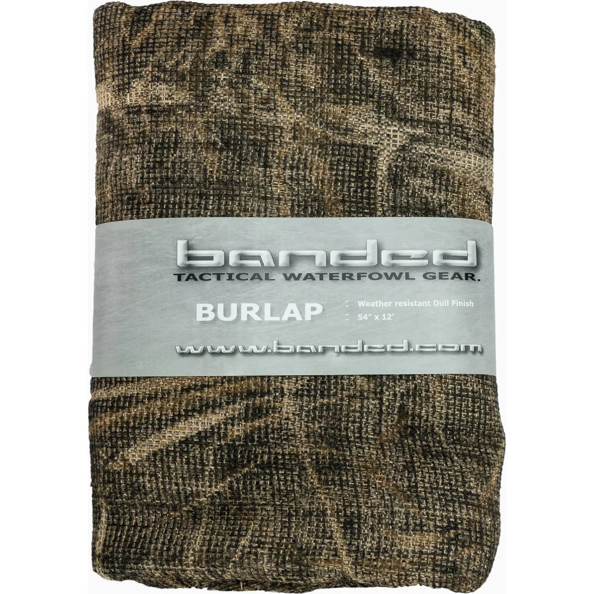 Banded 12 Ft x 4.5 Ft, Camo MAX5 Burlap