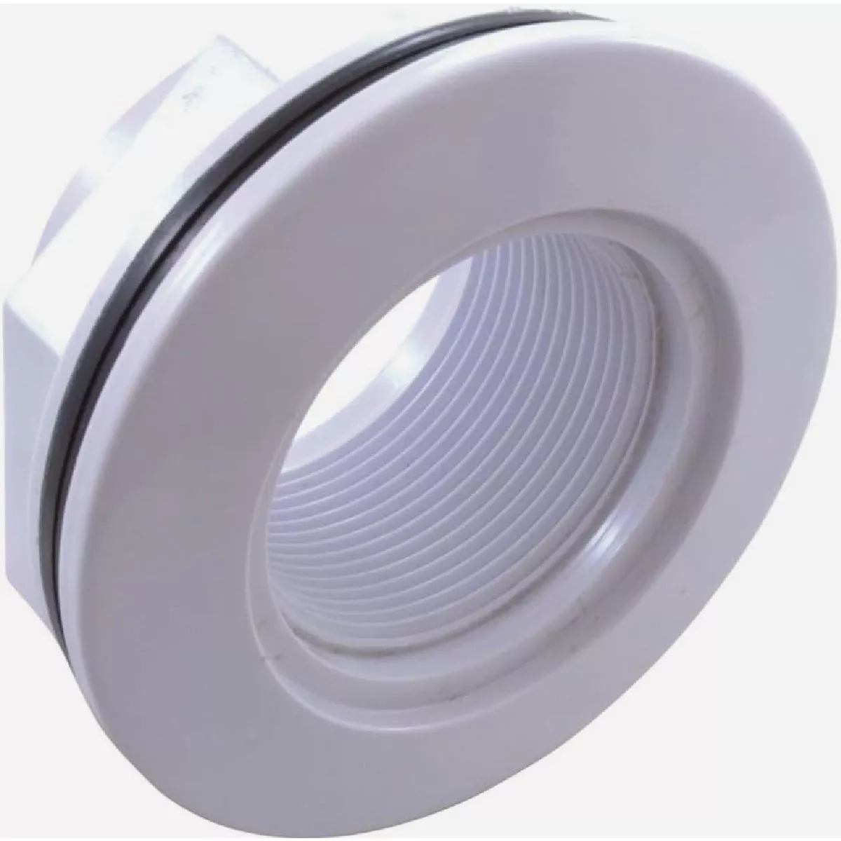 Super-Pro 1-1/2 In. FPT White Inlet Fitting with Locknut Fitting
