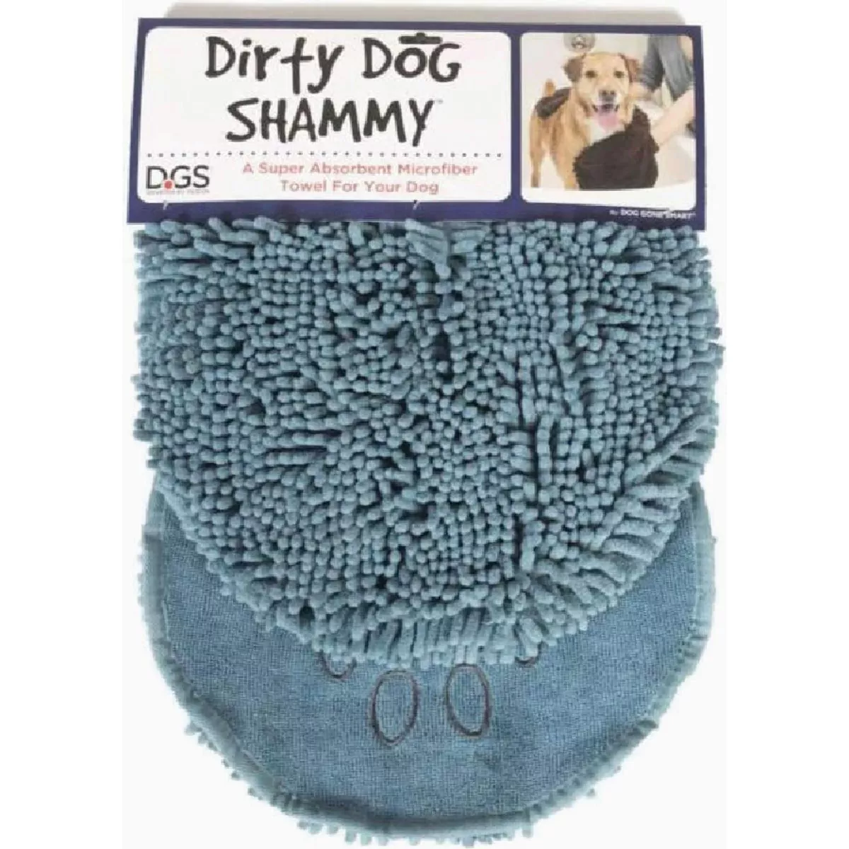 Dog Gone Smart Dirty Dog Pacific Blue Shammy Towel
