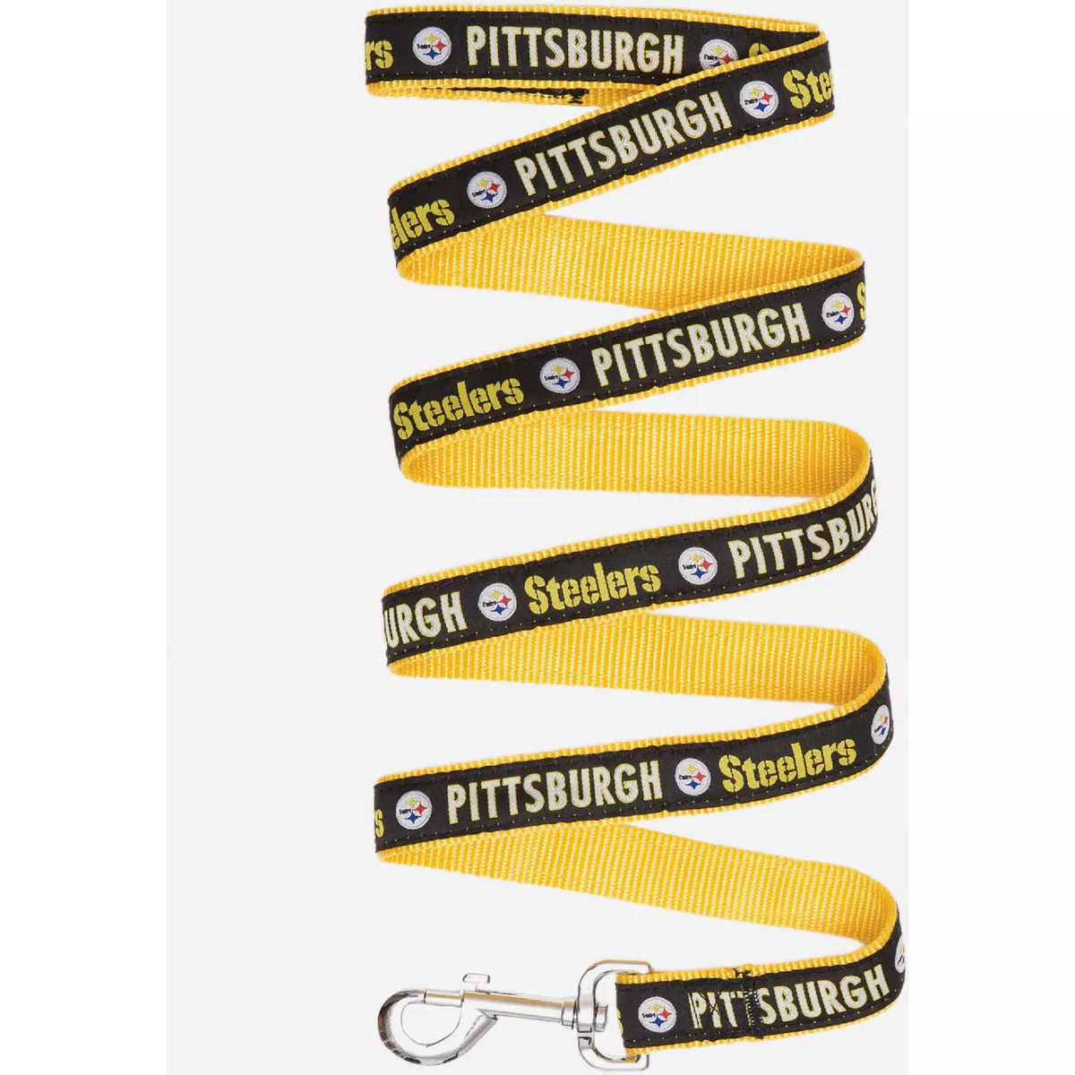 Pittsburgh Steelers 6 Ft. Nylon Large Dog Leash