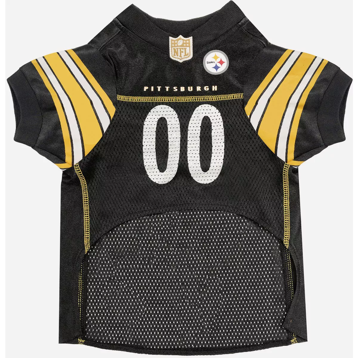 Pittsburgh Steelers Medium Satin/Poly Mesh Dog Jersey