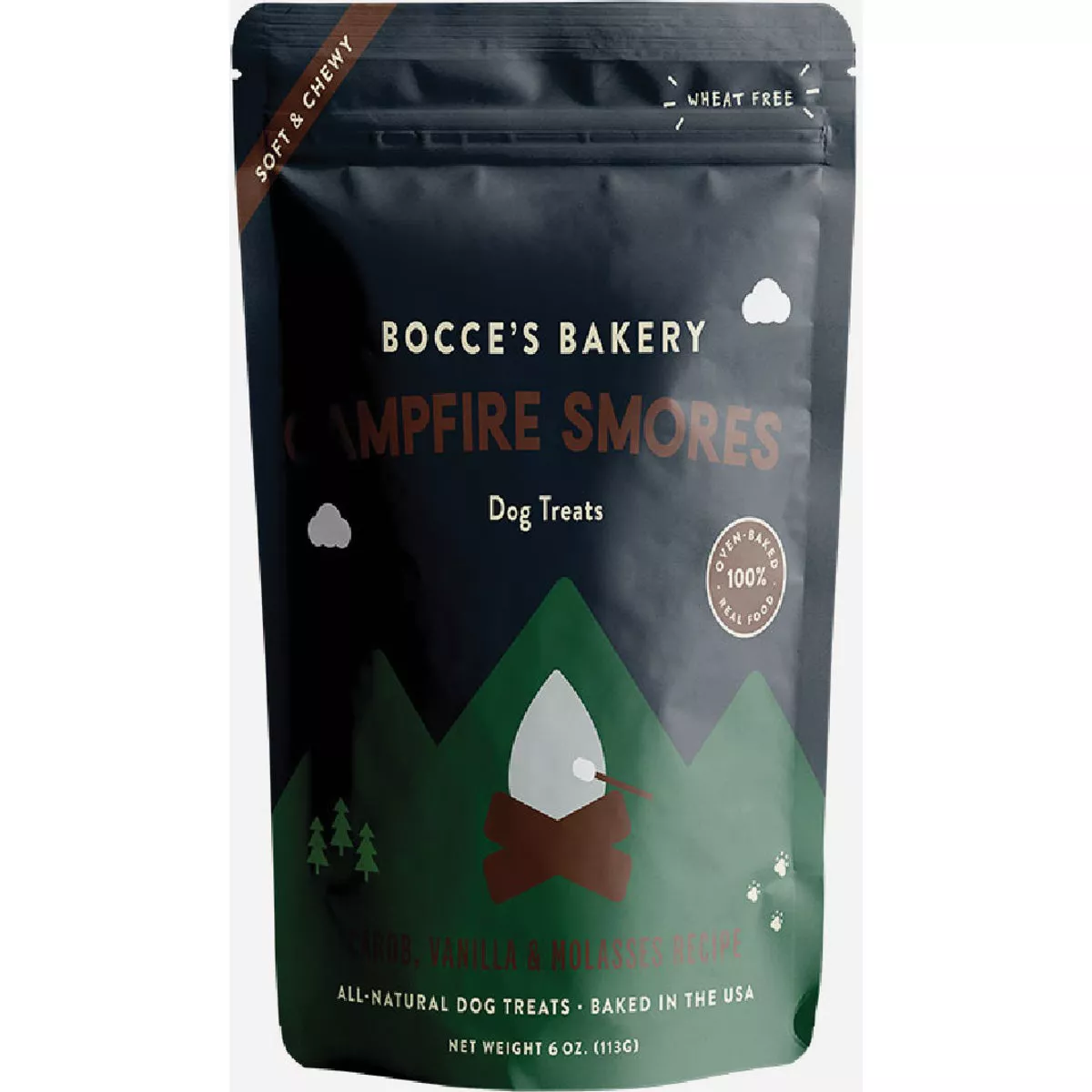 Bocce's 6 Oz. Campfire S'mores Soft & Chewy Dog Treat