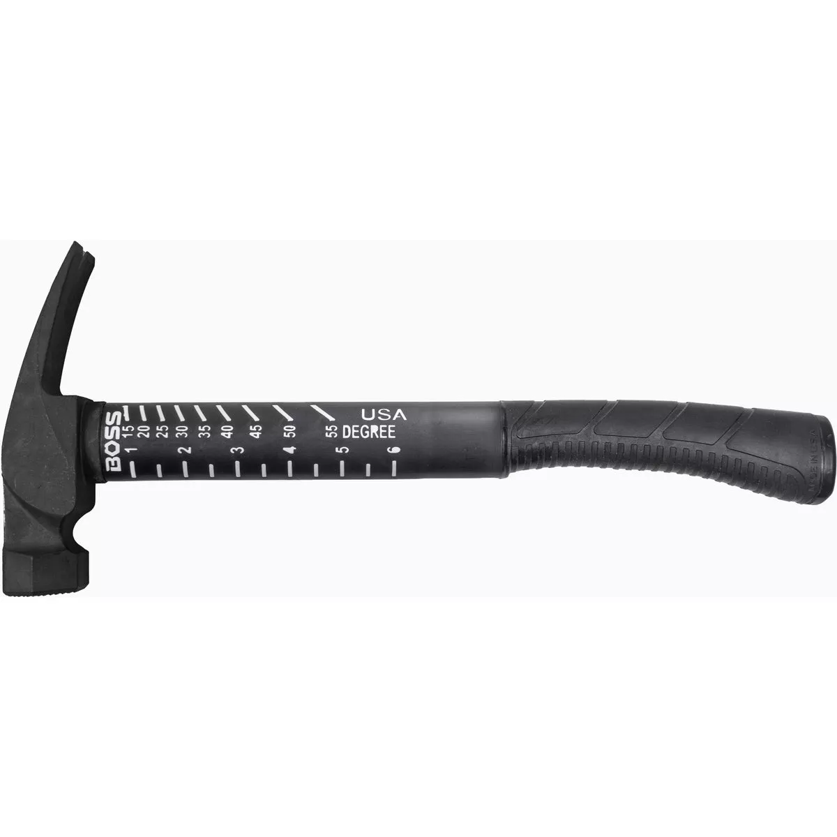 BOSS Hammer 18 Oz. Milled-Face Framing Hammer with Fiberglass Handle-