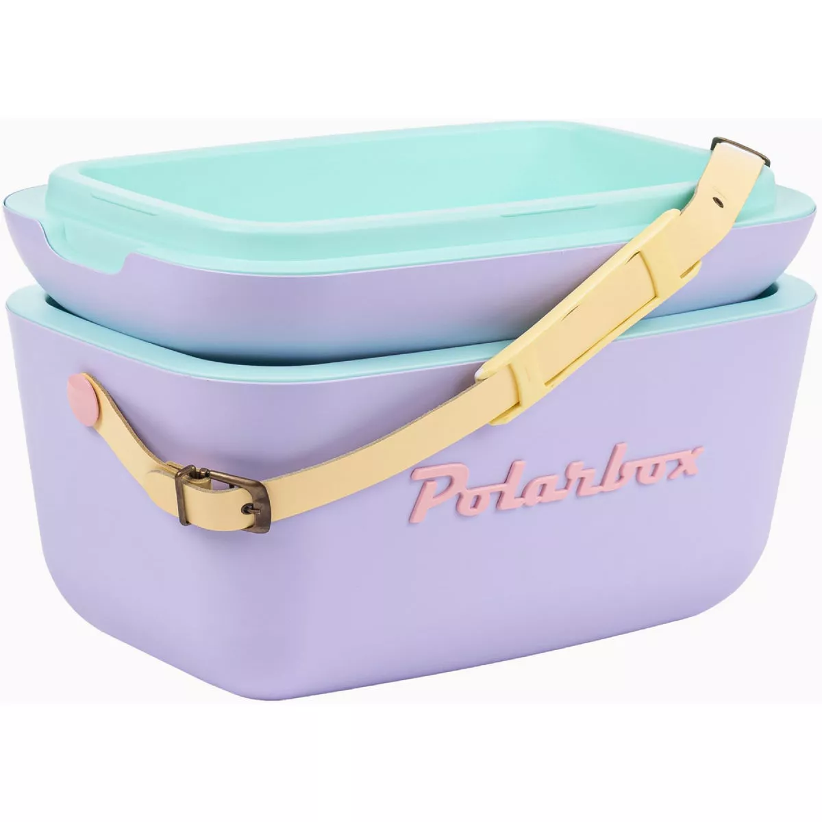 Polarbox Rainbow 21 Qt. Lilac with Yellow Strap Chest Cooler - photo 3