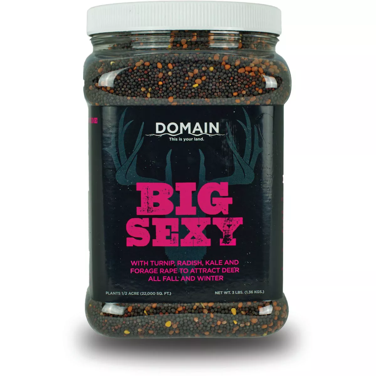 Domain Outdoor Big Sexy 3 Lb. 1/2 Acre Coverage Forage Mix-