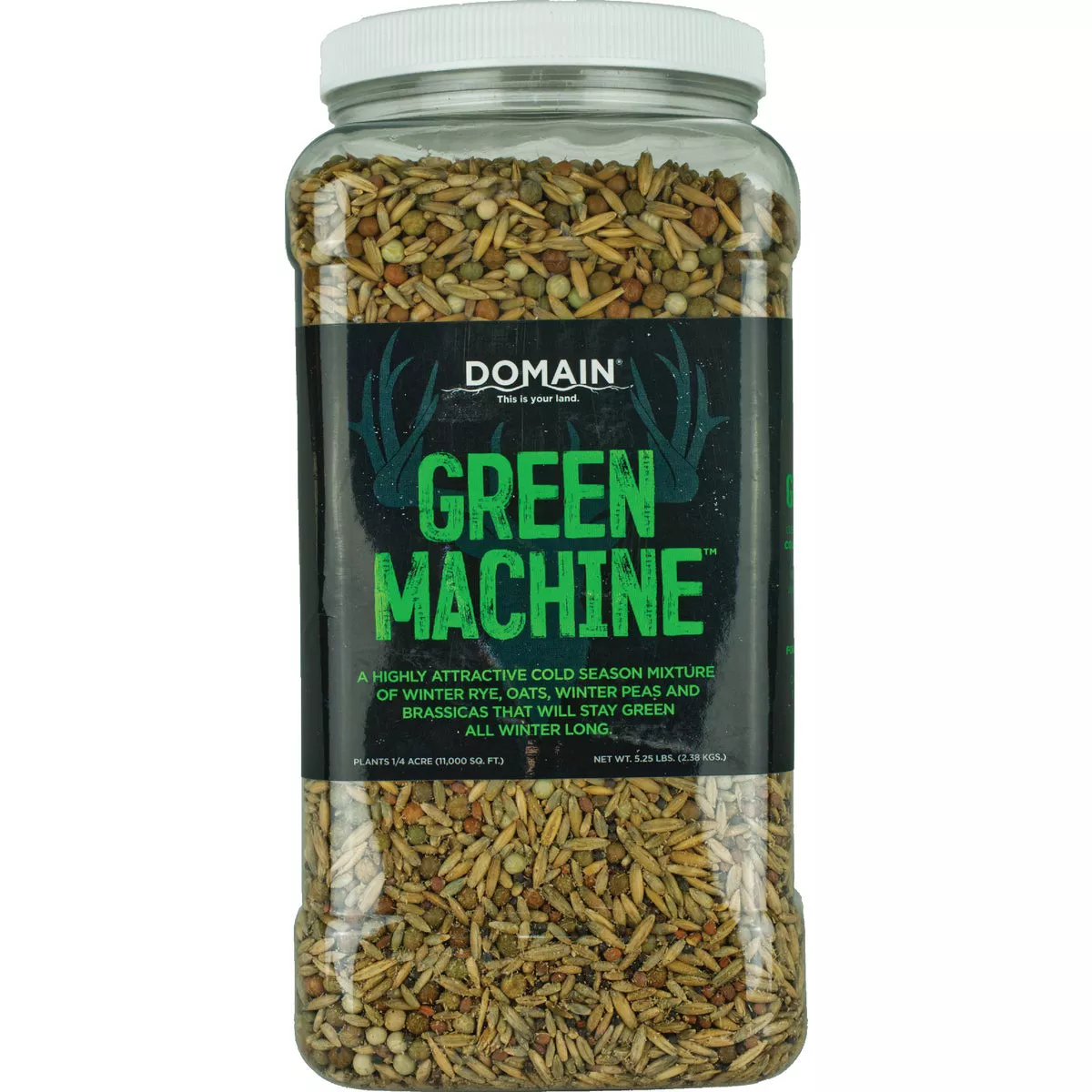 Domain Outdoor Green Machine 5.25 Lb. 1/4 Acre Coverage Cold Season Forage