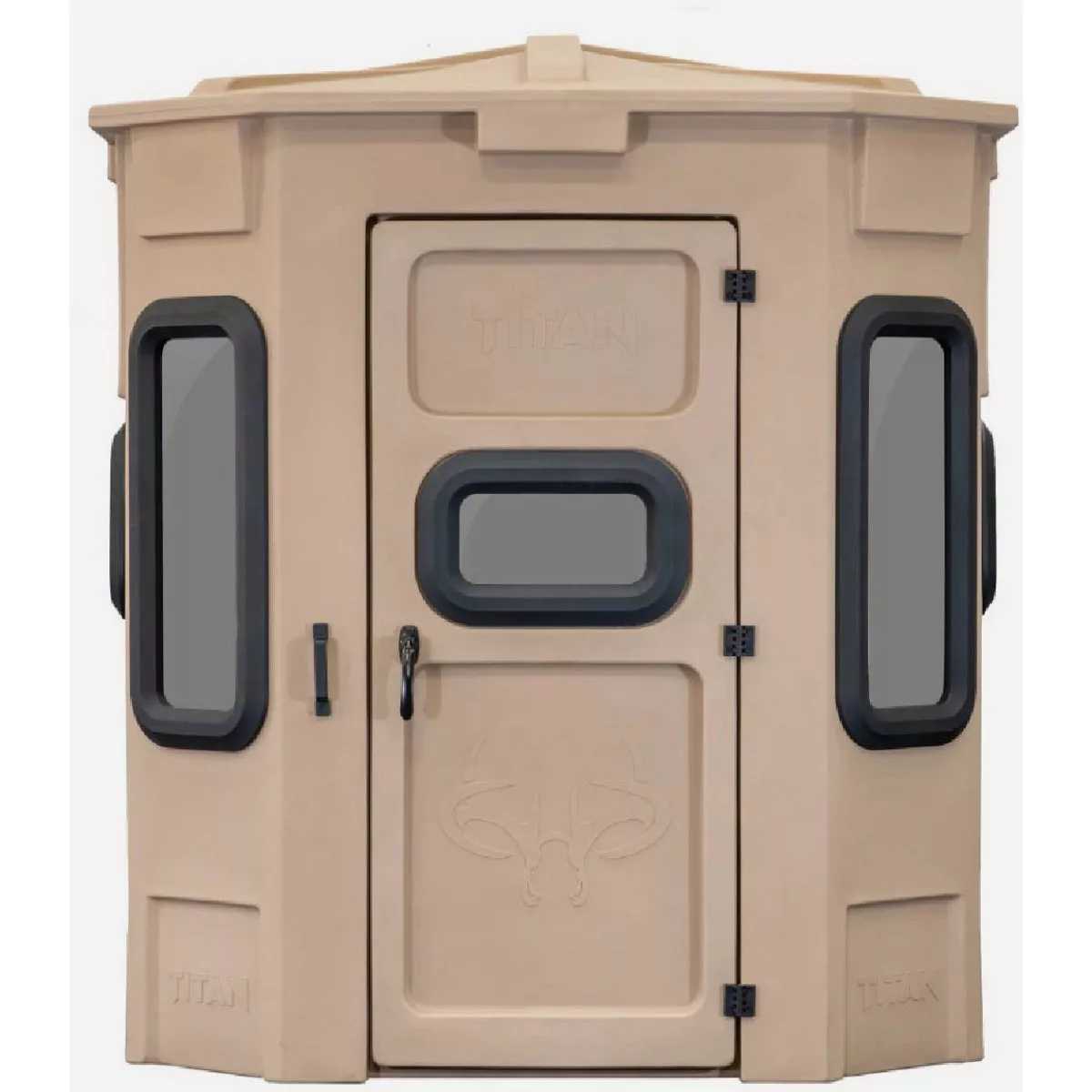 Titan Pro 72 In. W. x 85 In. H. x 72 In L. Rifle Hunting Blind Combo, Tan