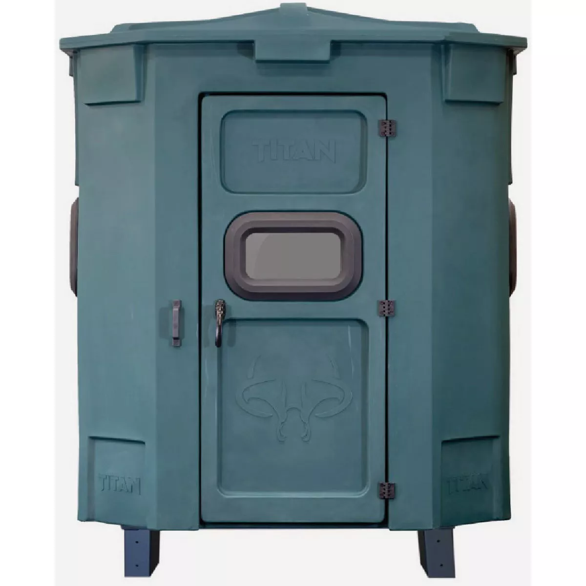Titan Pro 72 In. W. x 85 In. H. x 72 In L. Rifle Hunting Blind with Base, Green