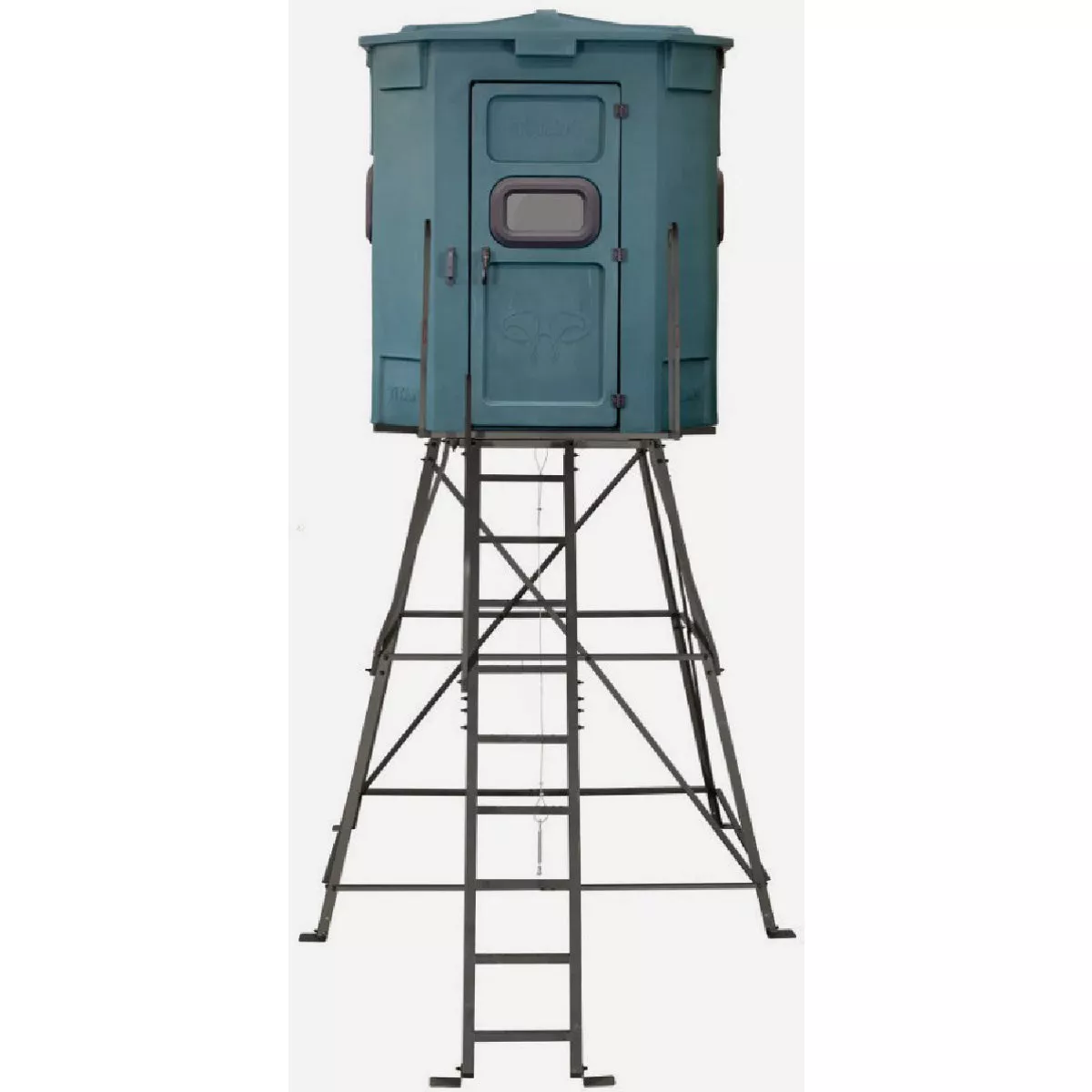 Titan Pro 72 In. W. x 85 In. H. x 72 In L. Rifle Hunting Blind with 8 Ft. Tower, Green