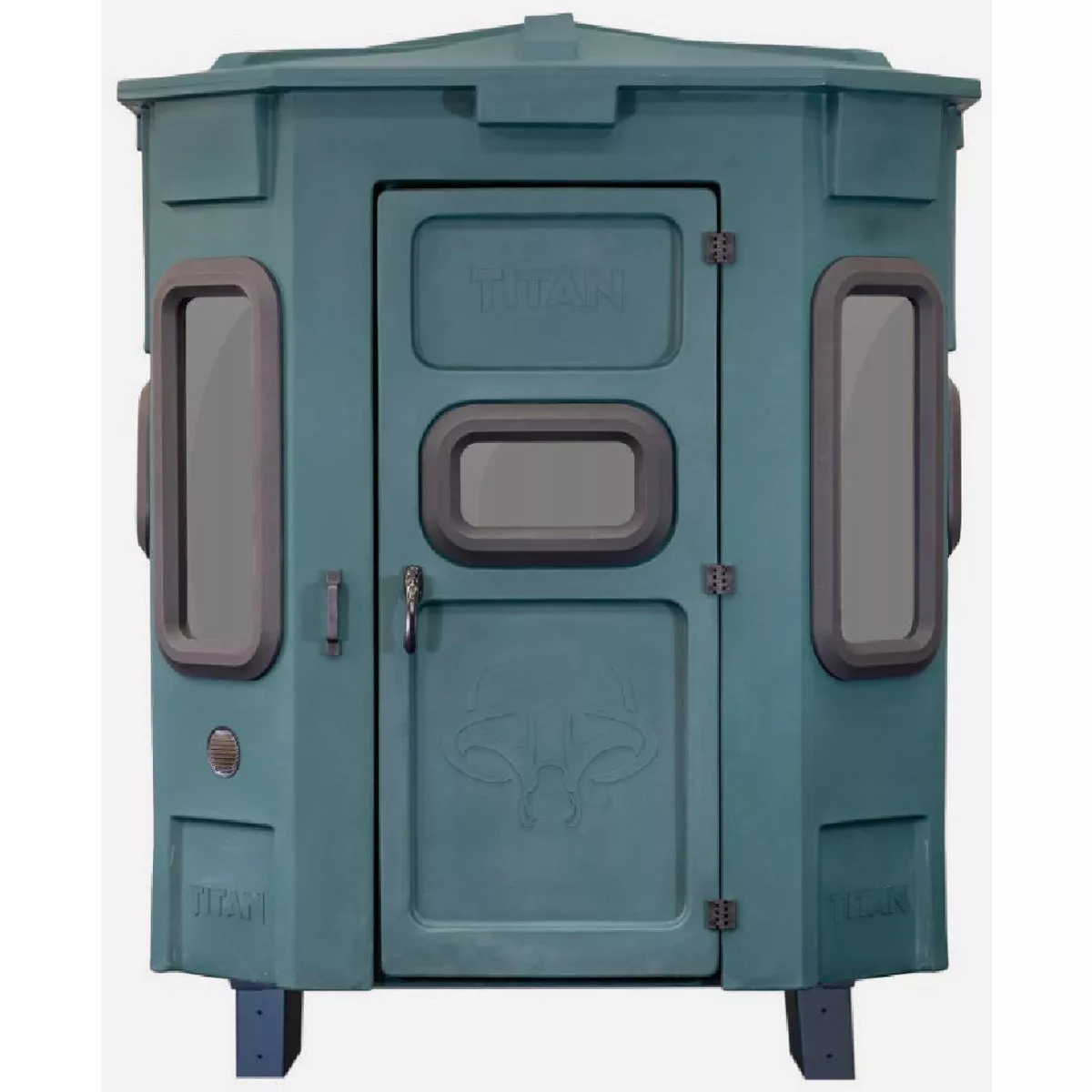 Titan Pro 72 In. W. x 85 In. H. x 72 In L. Bow & Rifle Hunting Blind with Base, Green