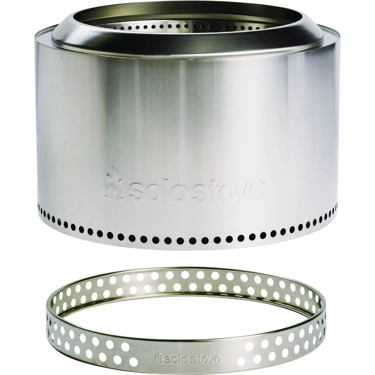 Solo Stove Yukon 2.0 27 In. Wood Burning Fire Pit with Stand & Shelter, Stainless Steel
