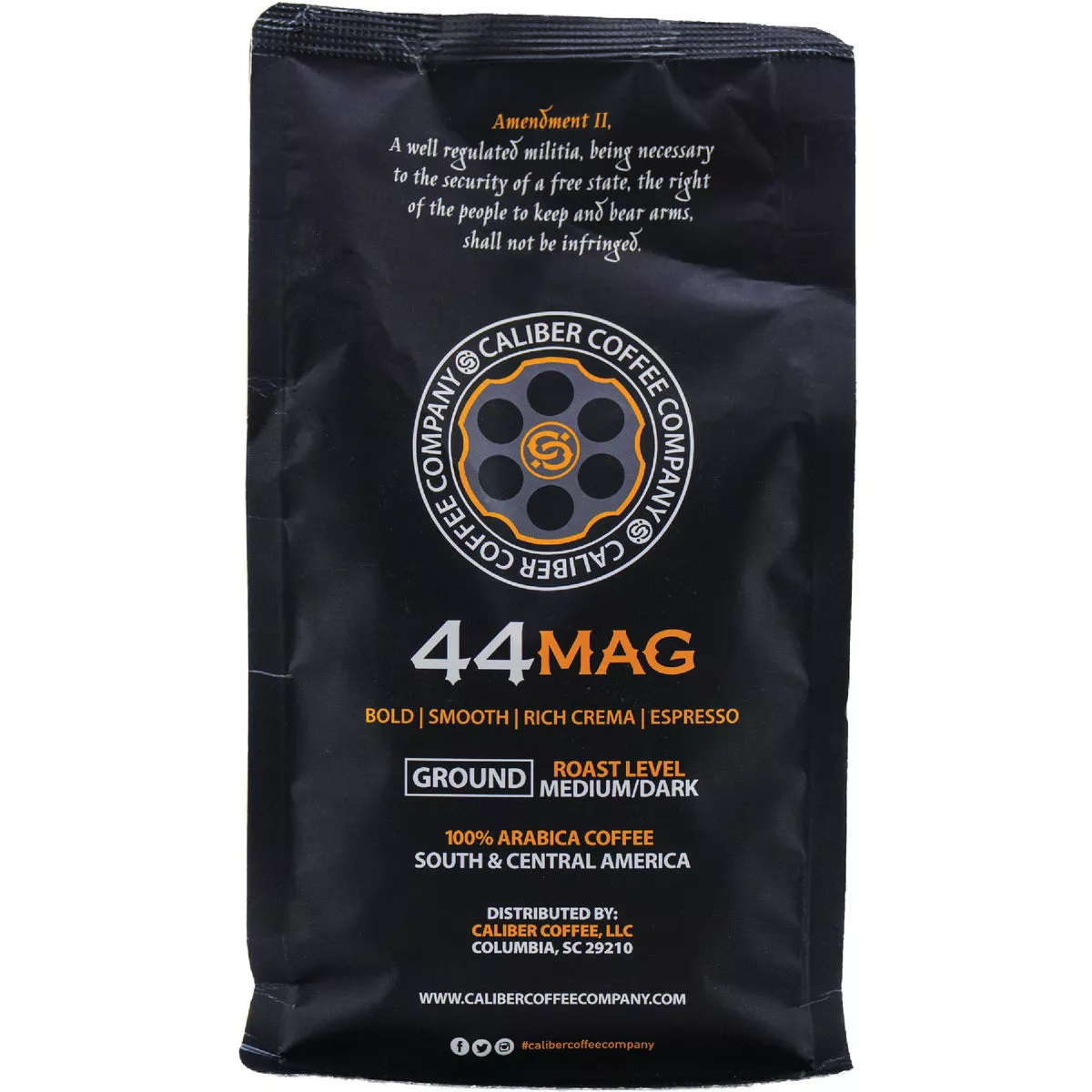 Caliber Coffee .44 Mag Ground Espresso Roast, 12 Oz. Bag