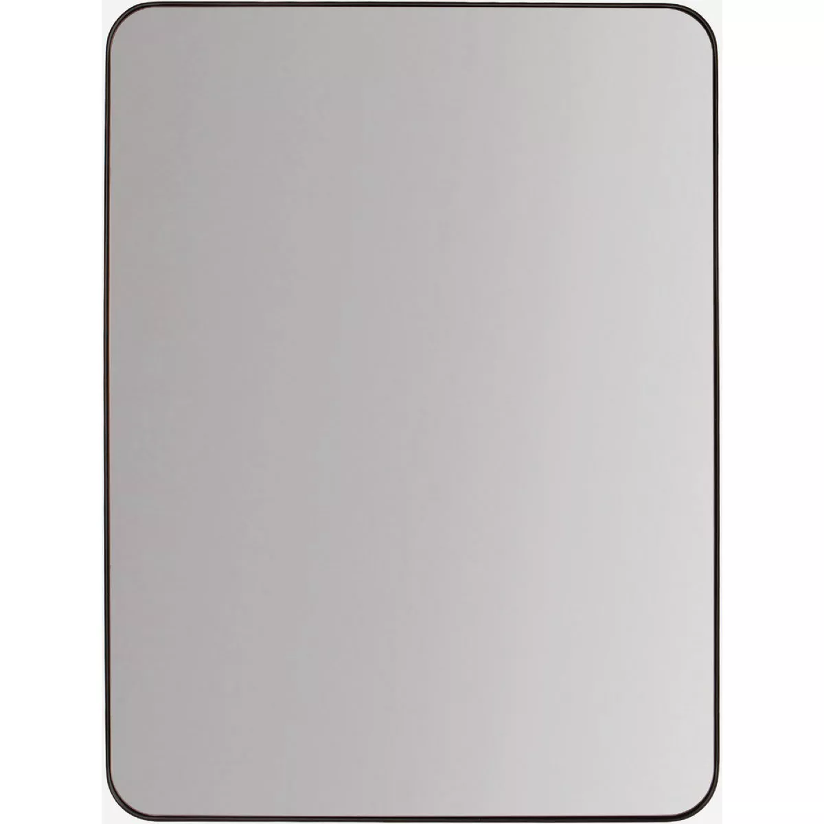 Precision Frame Works 30 In. x 40 In. Framed Radius Mirror, Black