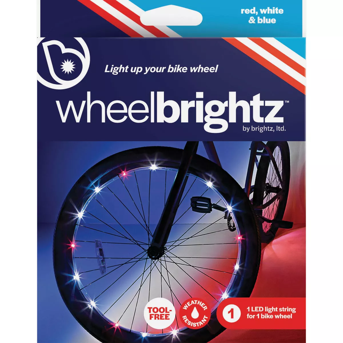 Wheelbrightz LED Patriotic Bicycle Light