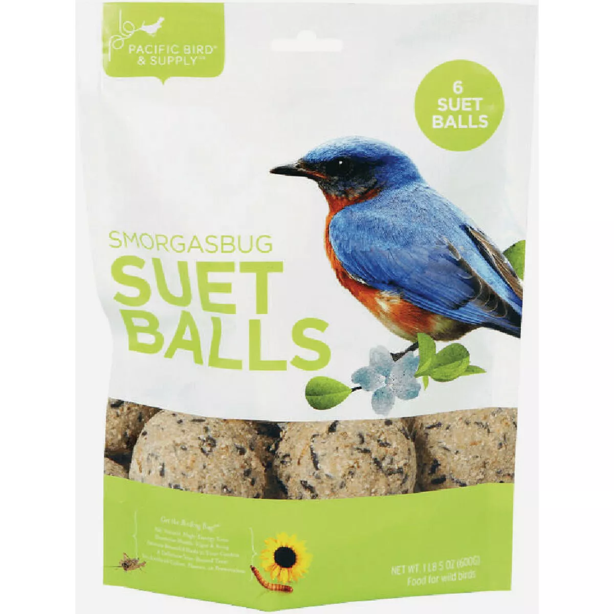 Pacific Bird & Supply Smorgasbug Suet Balls (6-Pack)