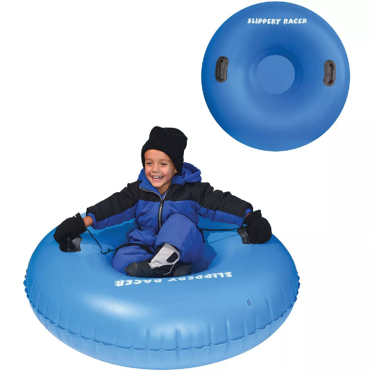 Slippery Racer AirRaid Blue PVC 48 In. Inflatable Snow Tube | True ...