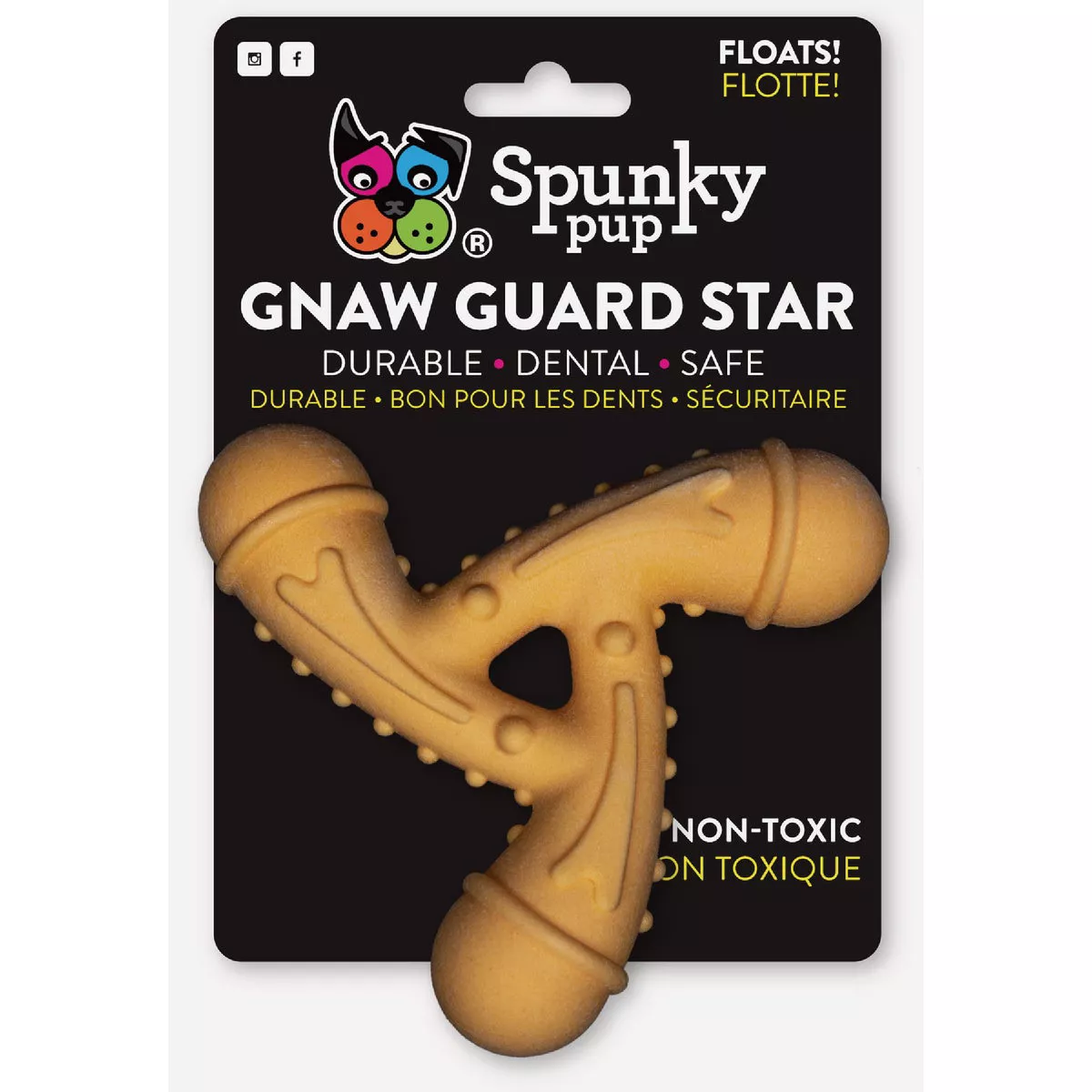 Spunky Pup Gnaw Guard Star Foam Dog Toy