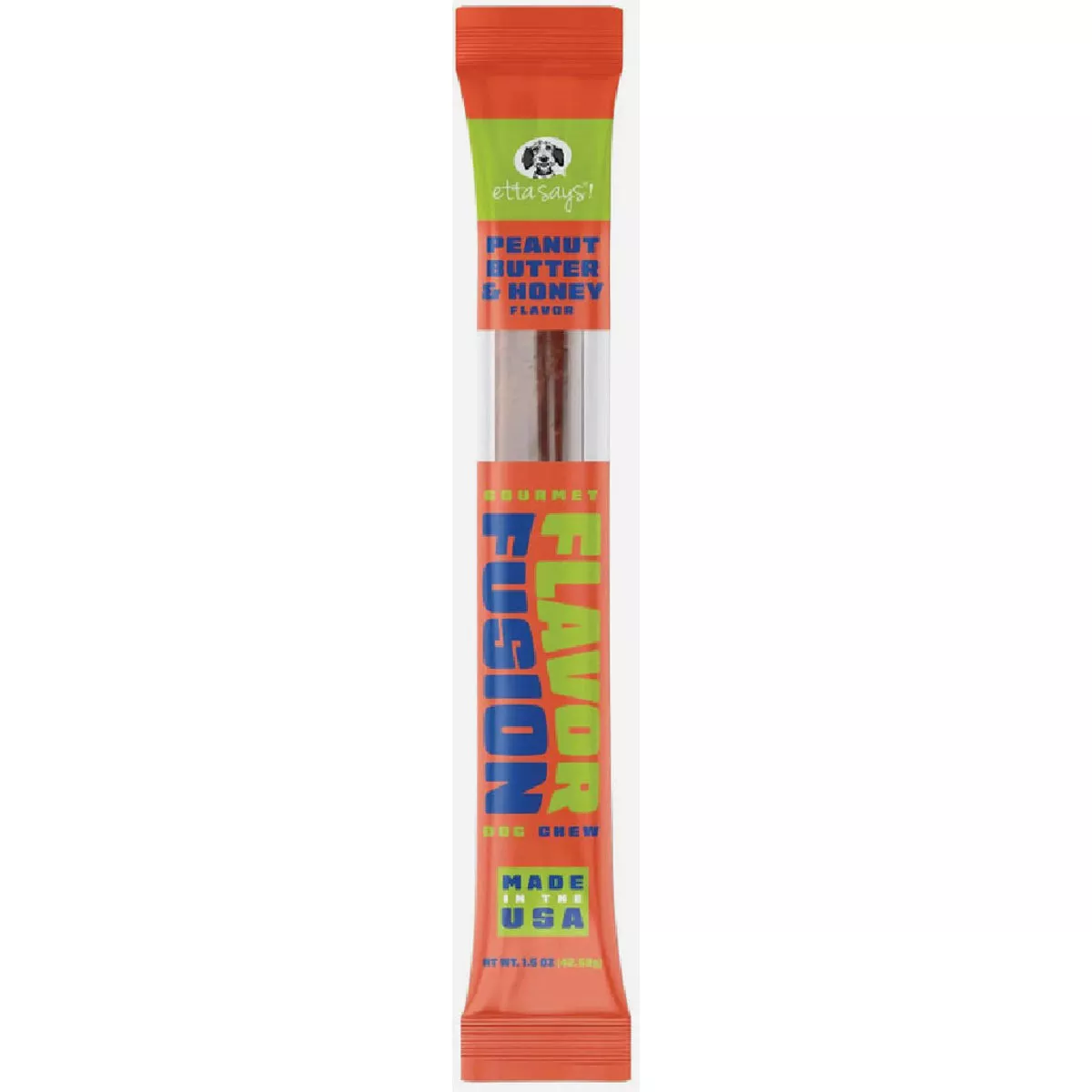 Etta Says! Peanut Butter & Honey Fusion Dog Chew Treat