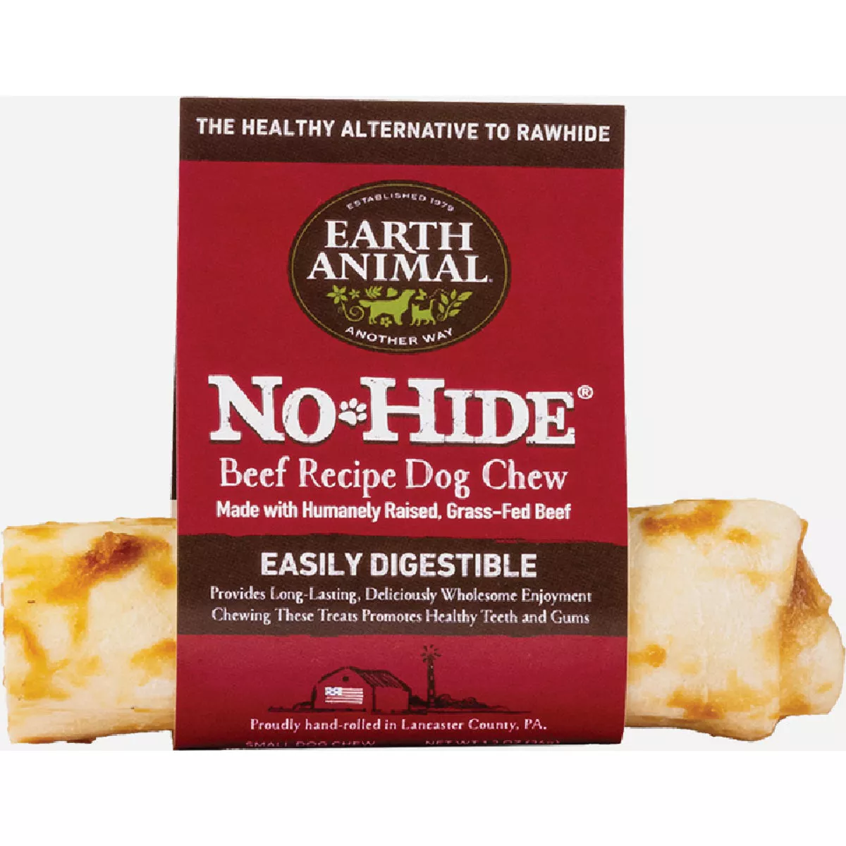 Earth Animal 4 In. No Hide Beef Chew Bone