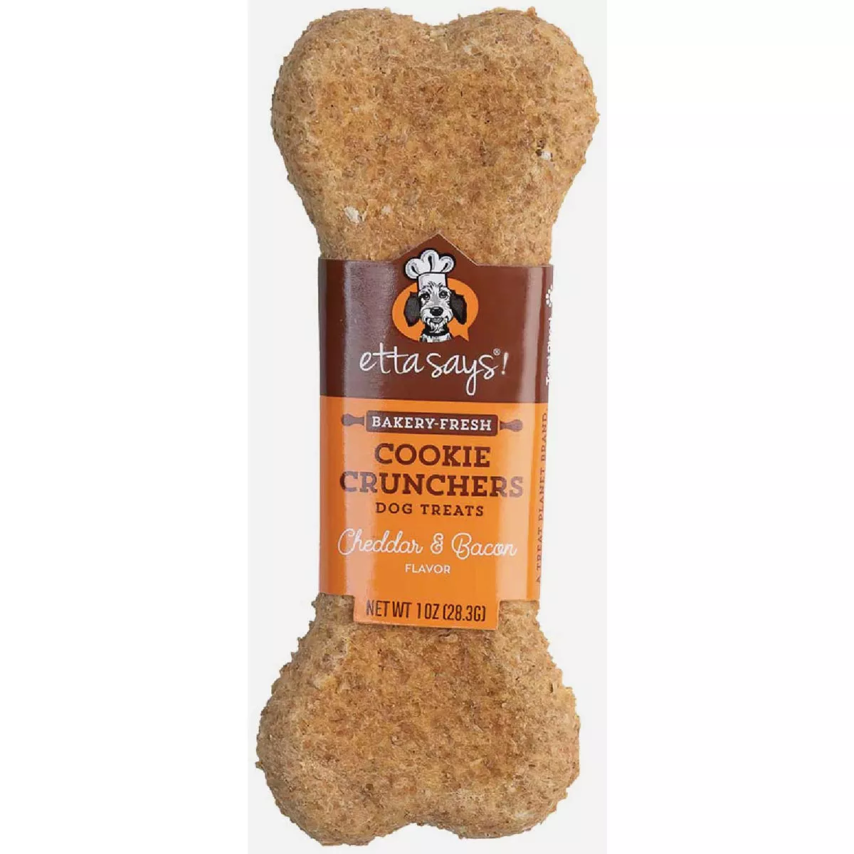 Etta Says! 5 In. Cheddar & Bacon Cookie Cruncher Dog Treat
