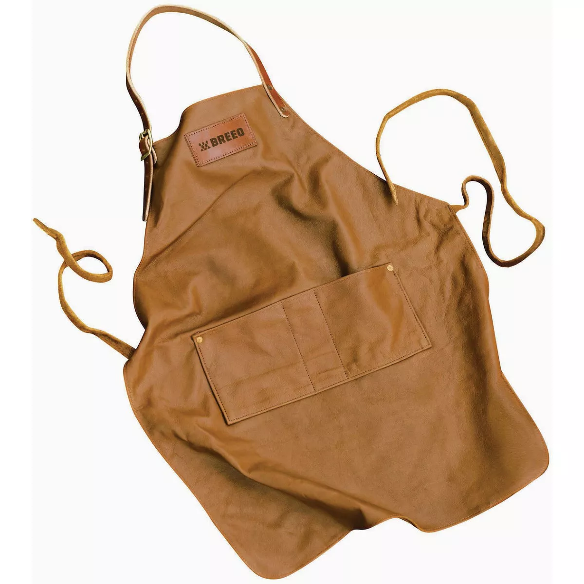 Breeo Brown Leather Grilling Apron