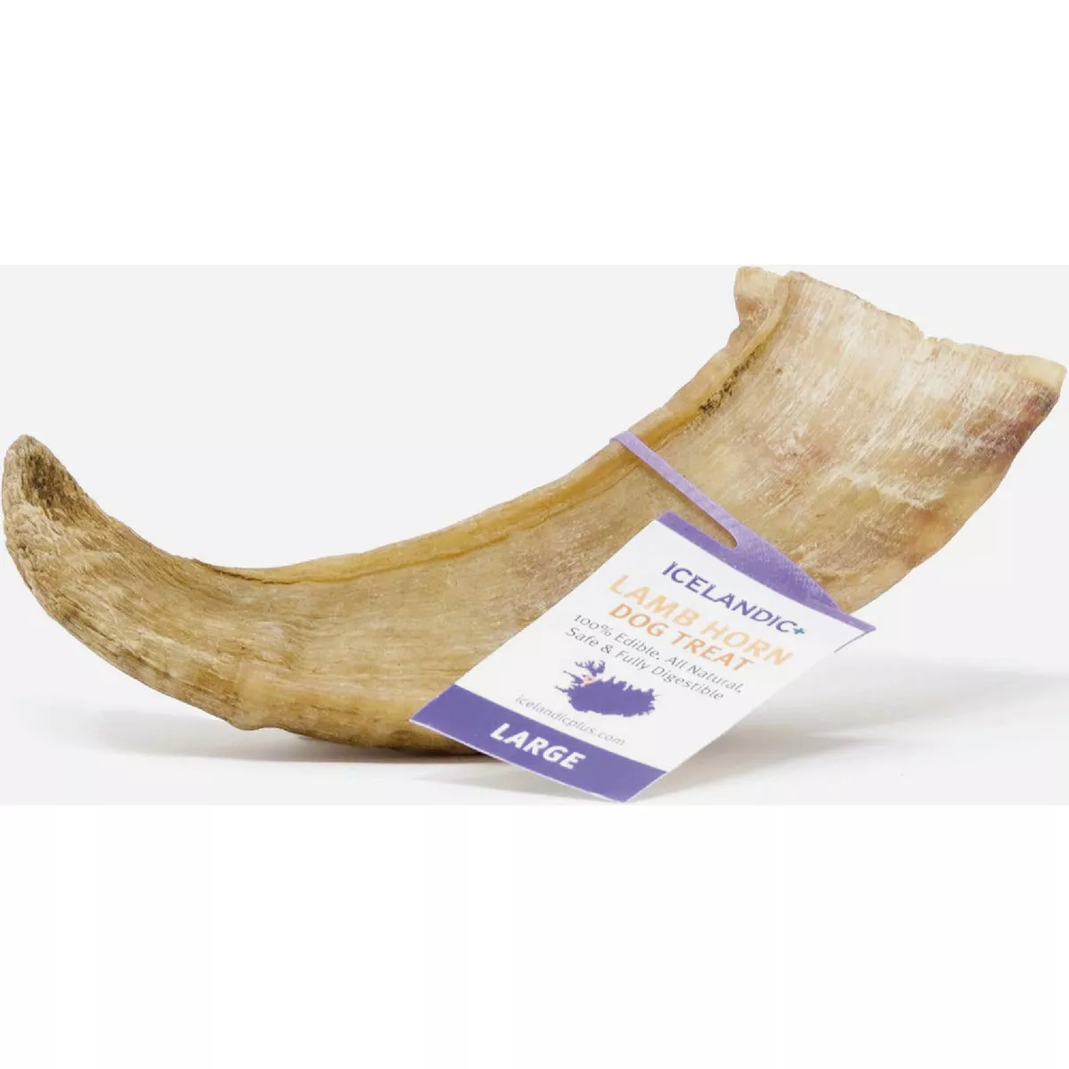 Icelandic Plus Small Lamb Horn with Marrow Dog Chew Treat