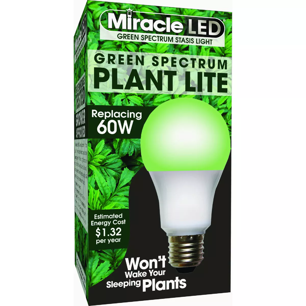 Miracle LED 11W Green Spectrum Wide Angle Grow Lite Bulb