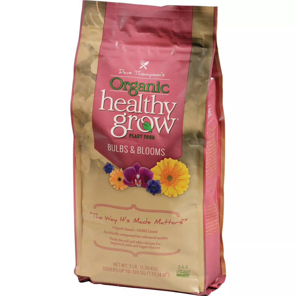 Healthy Grow 3 Lb. 3-5-3 Organic Bulbs & Blooms Dry Plant Food-