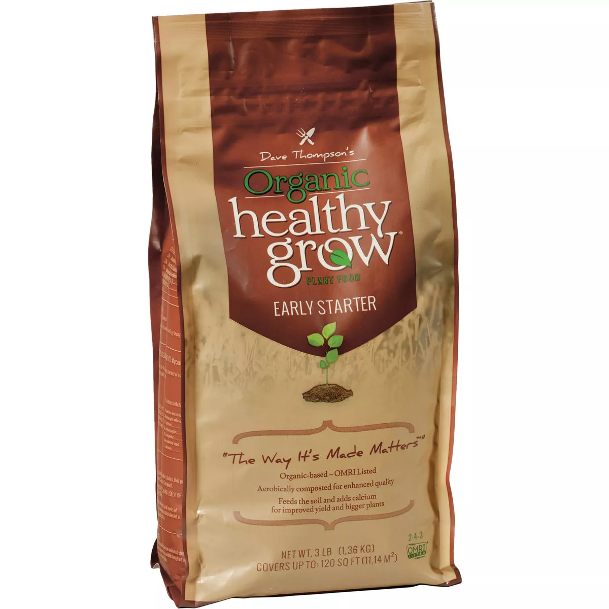 Healthy Grow Early Start 3 Lb. Organic Dry Plant Food