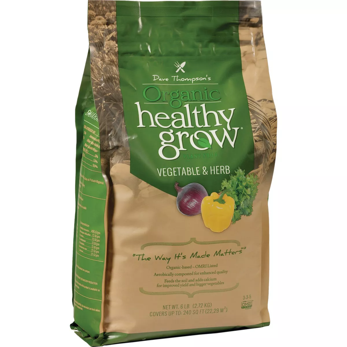 Healthy Grow 6 Lb. 3-3-5 Organic Vegetable & Herb Food-