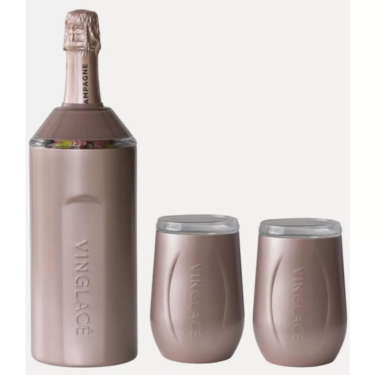 Vinglace Wine Gift Set in Rose Gold