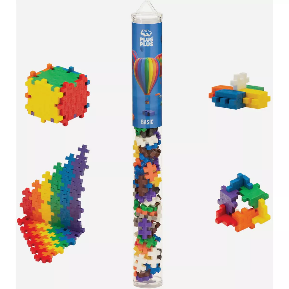 Plus-Plus Open Play Basic Mix Tube (70-Pieces)