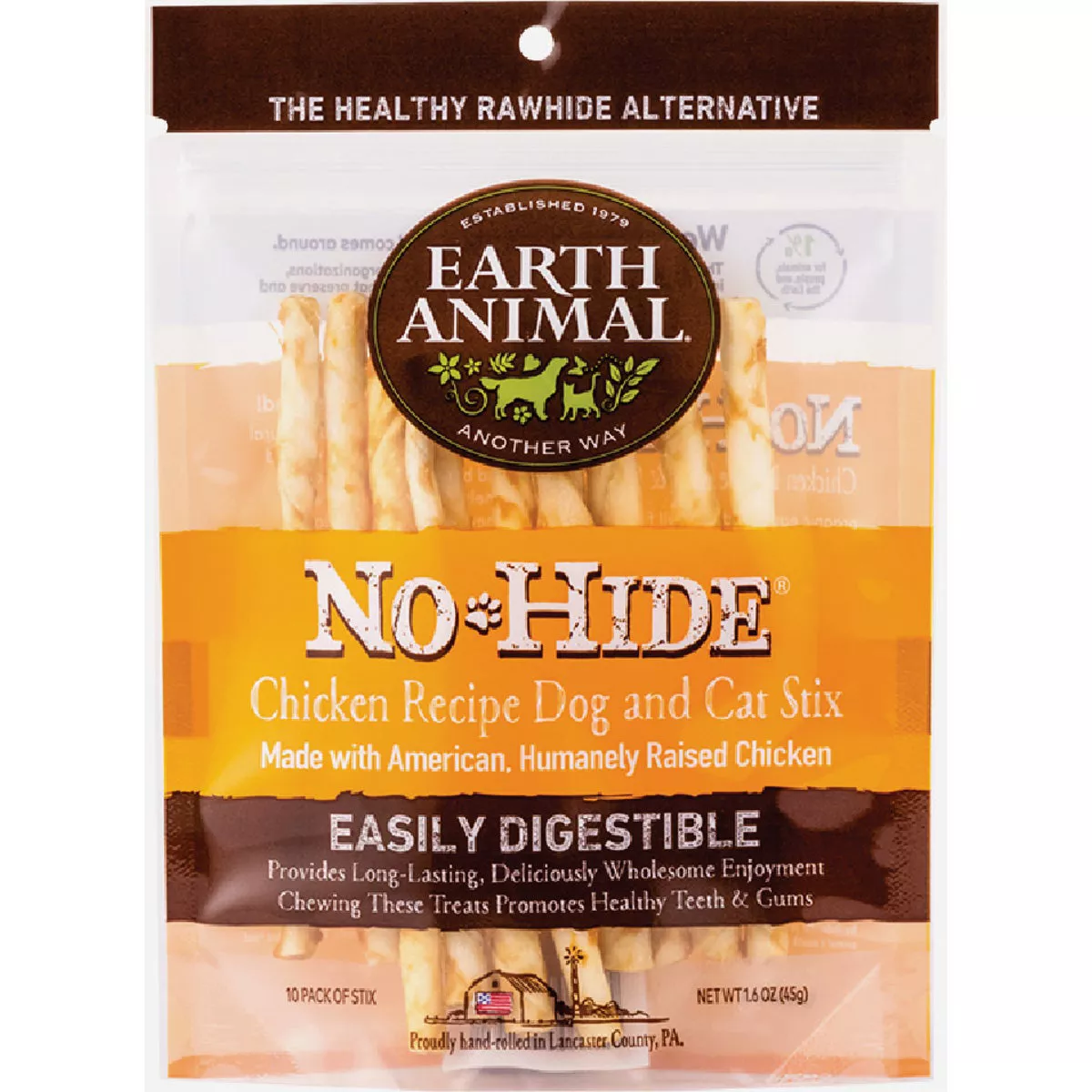 Earth Animal No Hide Chicken Dog Treat (10-Pack)