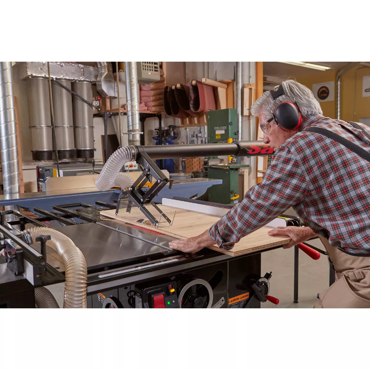 SawStop 3 HP 1-Phase 230V Industrial Cabinet Table Saw with 52 In. Industrial T-Glide Fence System, Rails & Extension Table - photo 3