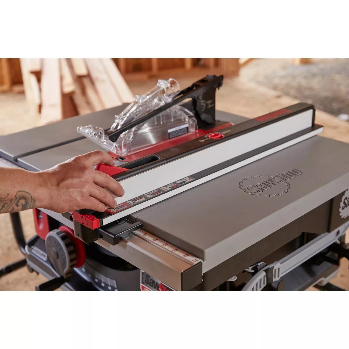 SawStop 1.5 HP 120V Jobsite Saw PRO Jobsite Table Saw with Mobile Cart Assembly - photo 10