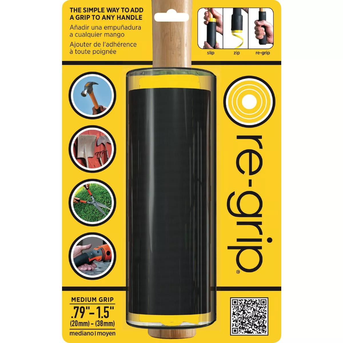 Re-Grip 1.5 In. Dia. Medium Handle Grip