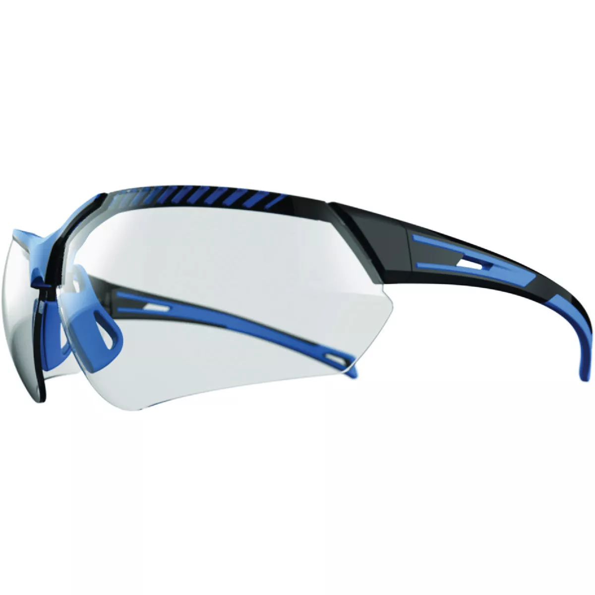 I-Form Helix Black & Blue Frame Safety Glasses with Clear Lenses