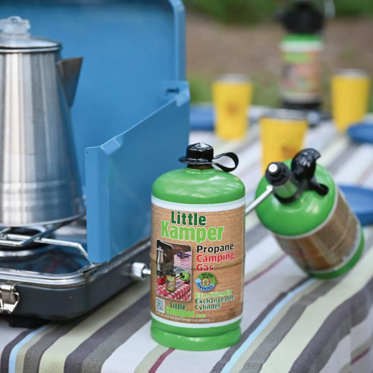 Little Kamper 1 Lb. Steel Exchangeable Eco-Friendly Propane Tank