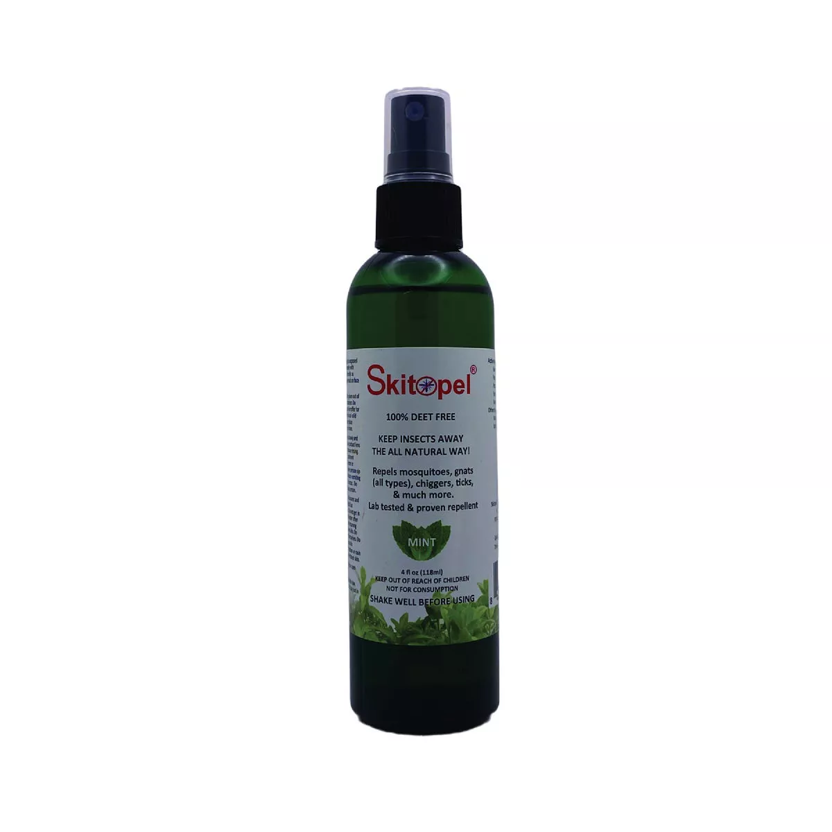 Skitopel 4 Oz. 100% All-Natural Insect Repellent Spray, Mint