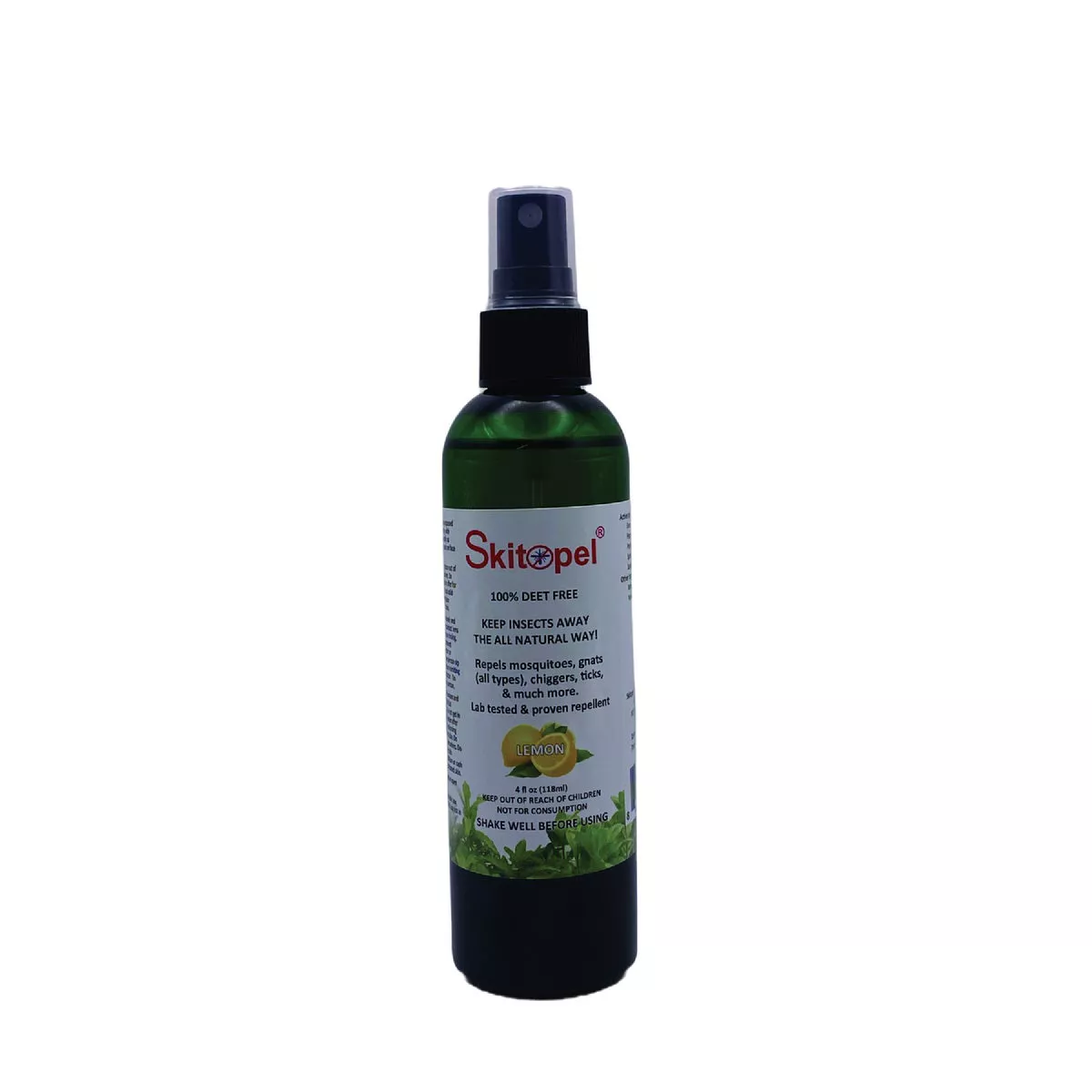 Skitopel 4 Oz. 100% All-Natural Insect Repellent Spray, Lemon-