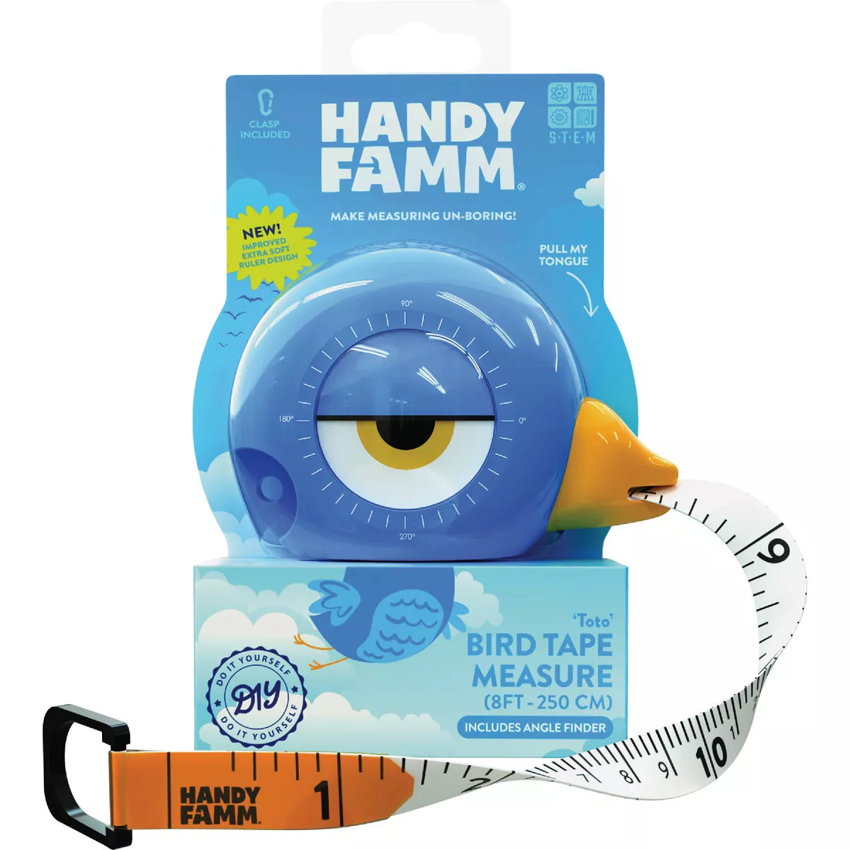 Handy Famm Toto Blue Bird Tape Measure