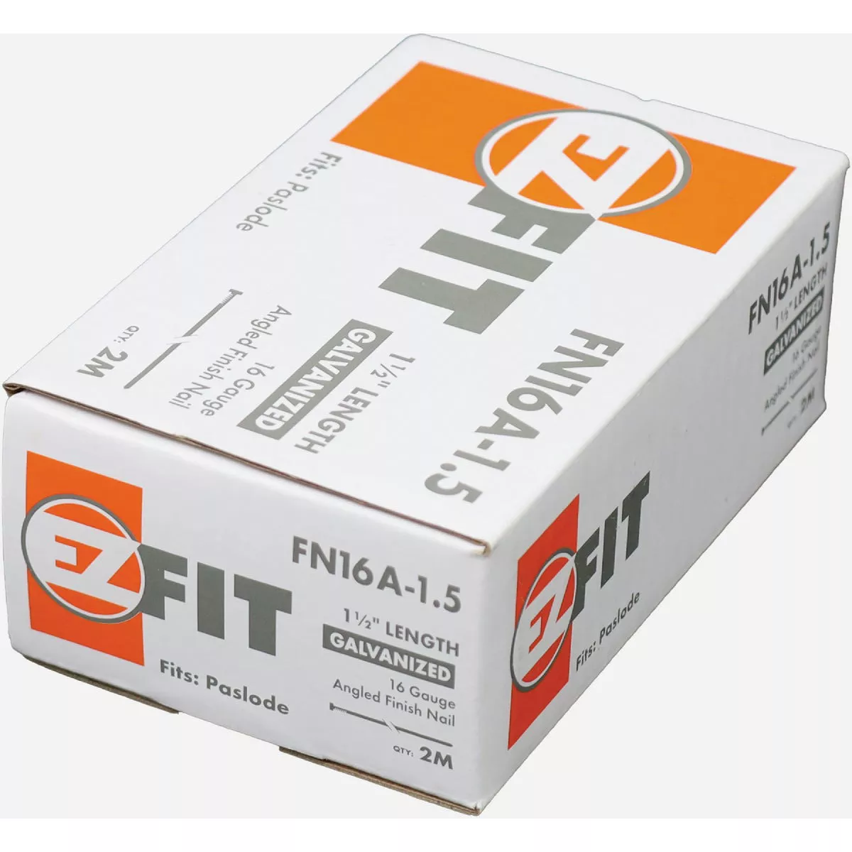 EZ Fit 1-1/2 In. 16-Gauge Electro Galvanized Angled Finish Nail (2000 Ct.)- - photo 2