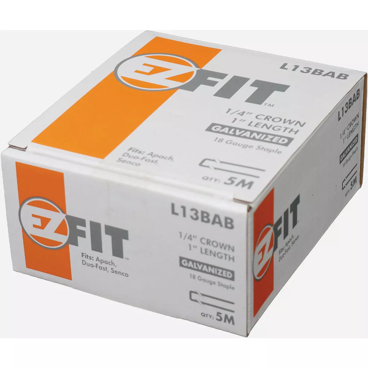 EZ Fit Senco 1/4 In. x 1 In. 18-Gauge Electro Galvanized Crown Staple (5000 Ct.)- - photo 2