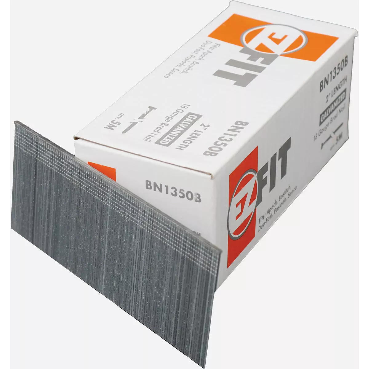 EZ Fit 2 In. 18-Gauge Electro Galvanized Straight Finish Nail (5000 Ct.)