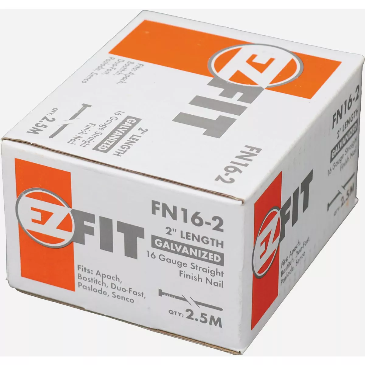 EZ Fit 2 In. 16-Gauge Electro Galvanized Straight Finish Nail (2500 Ct.) - photo 2
